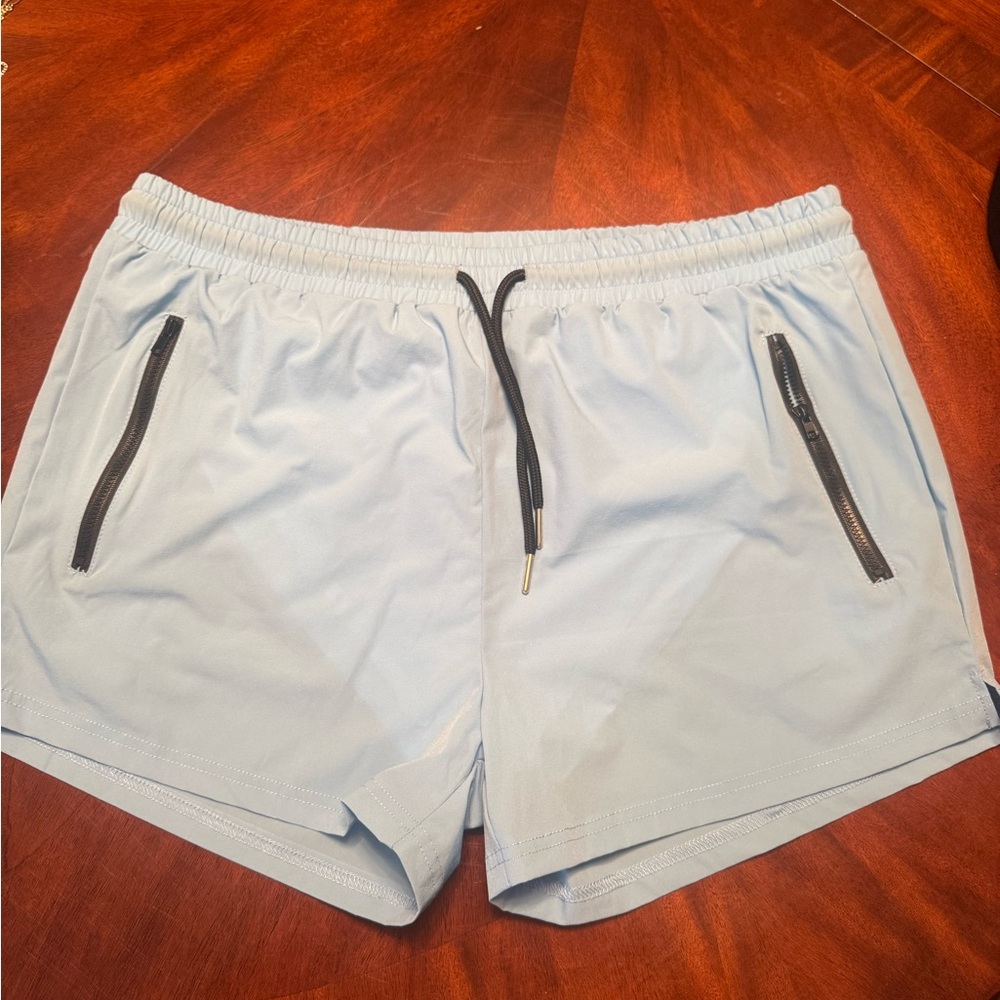 Sky Blue Men's Swim Board Shorts